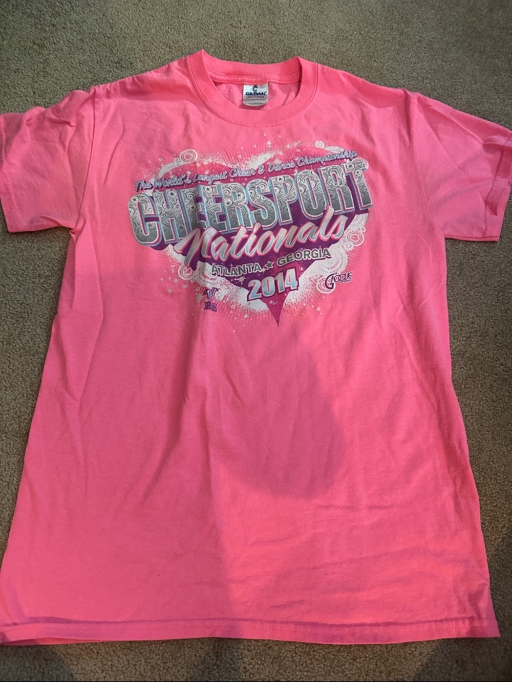 Gildan Pink CheerSport Nationals 2014 Graphic Tee